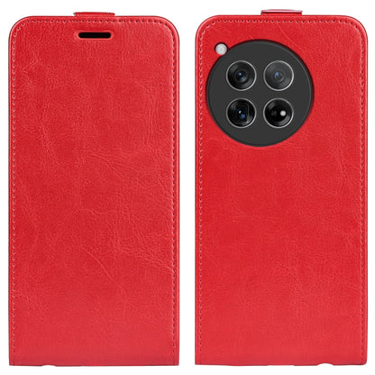 R64 Texture Single Vertical Flip Leather Phone Case, For OnePlus 12