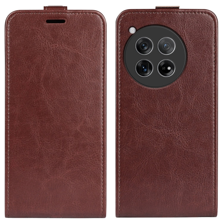 R64 Texture Single Vertical Flip Leather Phone Case, For OnePlus 12