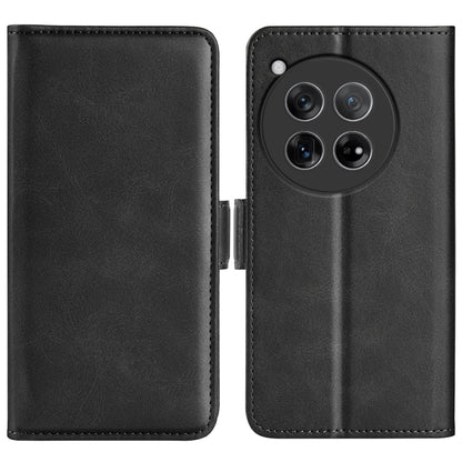 Dual-side Magnetic Buckle Horizontal Flip Leather Phone Case, For OnePlus 12