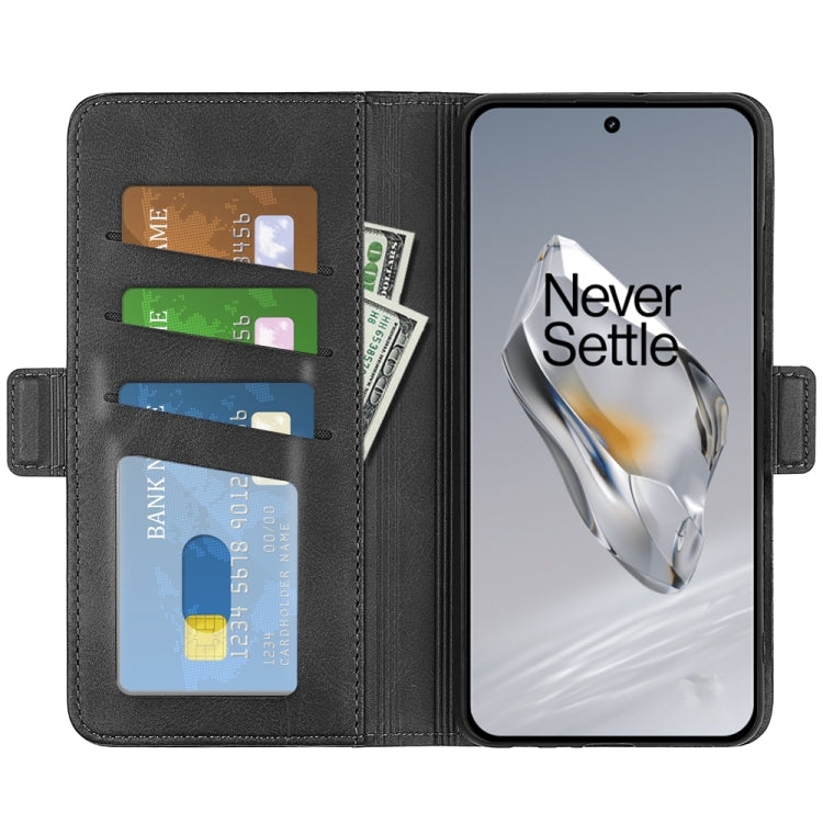 Dual-side Magnetic Buckle Horizontal Flip Leather Phone Case, For OnePlus 12