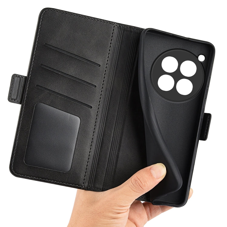 Dual-side Magnetic Buckle Horizontal Flip Leather Phone Case, For OnePlus 12