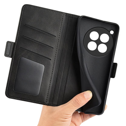 Dual-side Magnetic Buckle Horizontal Flip Leather Phone Case, For OnePlus 12