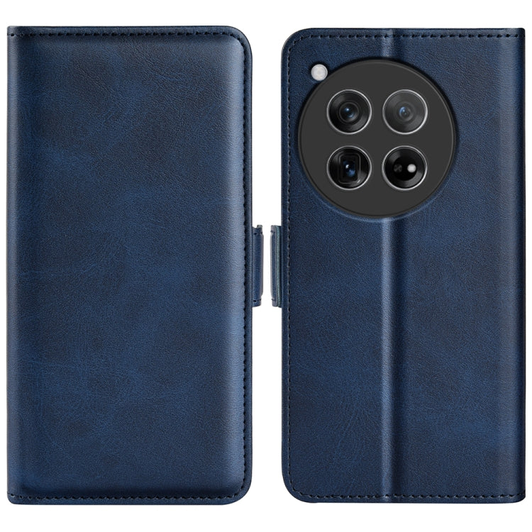 Dual-side Magnetic Buckle Horizontal Flip Leather Phone Case, For OnePlus 12