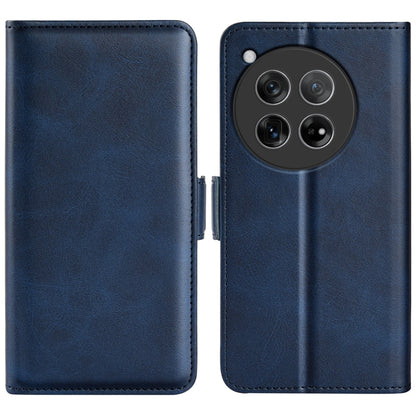 Dual-side Magnetic Buckle Horizontal Flip Leather Phone Case, For OnePlus 12