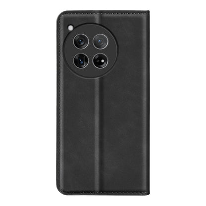Retro-skin Magnetic Suction Leather Phone Case, For OnePlus 12