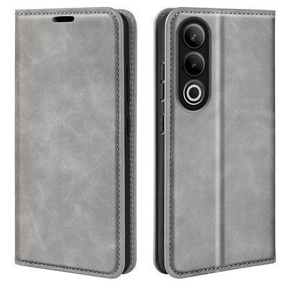Retro-skin Magnetic Suction Leather Phone Case, For OnePlus Nord 4, For OnePlus Nord CE4 Lite 5G, For OnePlus Ace 3V, For OnePlus 12R