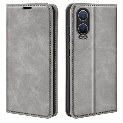 Retro-skin Magnetic Suction Leather Phone Case, For OnePlus Nord 4, For OnePlus Nord CE4 Lite 5G, For OnePlus Ace 3V, For OnePlus 12R