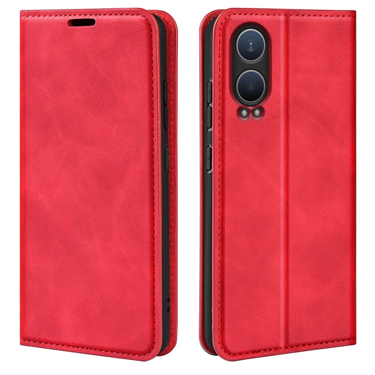 Retro-skin Magnetic Suction Leather Phone Case, For OnePlus Nord 4, For OnePlus Nord CE4 Lite 5G, For OnePlus Ace 3V, For OnePlus 12R