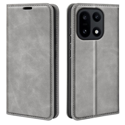 Retro-skin Magnetic Suction Leather Phone Case, For OnePlus Turbo 6 / 6V, For OnePlus 15R / Ace 6 5G / 6T 5G, For OnePlus 15, For OnePlus Nord 5