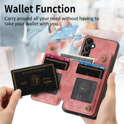 Retro Leather Zipper Wallet Back Phone Case, For Samsung Galaxy A24, For Samsung Galaxy A34 5G, For Samsung Galaxy A54 5G, For Samsung Galaxy A04 4G