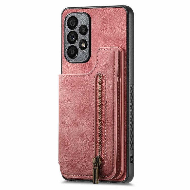 Retro Leather Zipper Wallet Back Phone Case, For Samsung Galaxy A32 4G, For Samsung Galaxy A32 5G, For Samsung Galaxy S21 5G, For Samsung Galaxy A51 5G