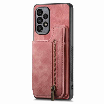 Retro Leather Zipper Wallet Back Phone Case, For Samsung Galaxy A32 4G, For Samsung Galaxy A32 5G, For Samsung Galaxy S21 5G, For Samsung Galaxy A51 5G