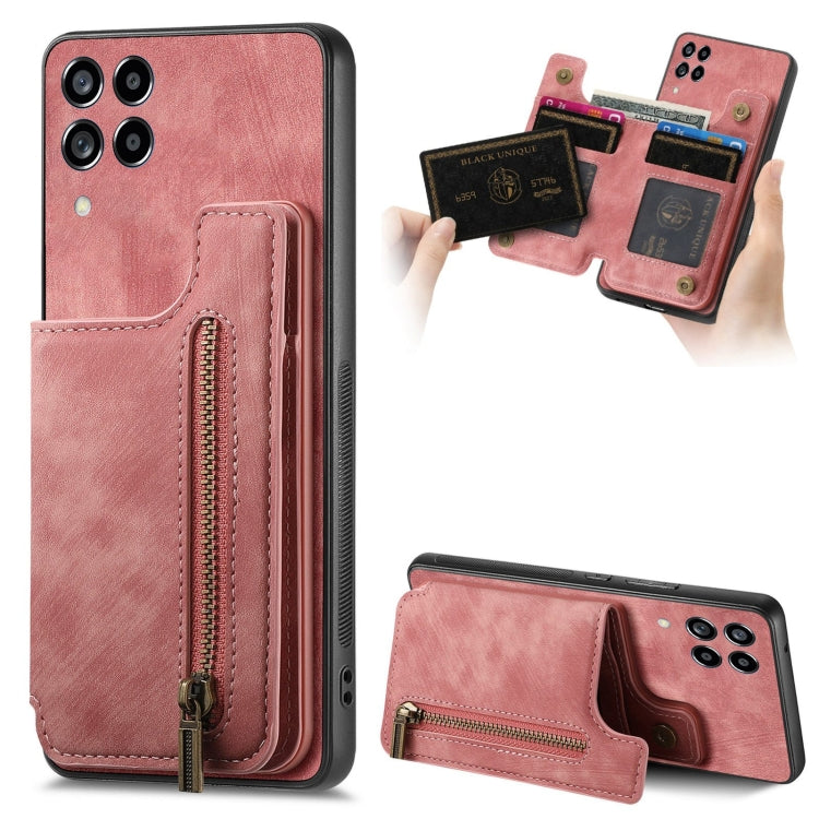 Retro Leather Zipper Wallet Back Phone Case, For Samsung Galaxy A10, For Samsung Galaxy A23, For Samsung Galaxy A14 4G/5G, For Samsung Galaxy A12 5G