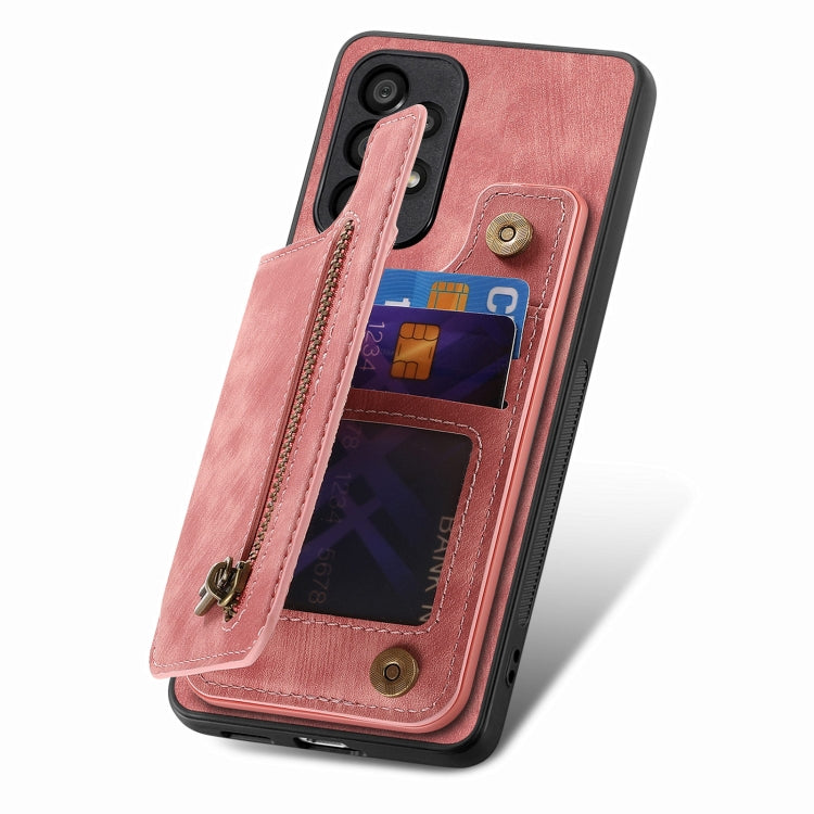 Retro Leather Zipper Wallet Back Phone Case, For Samsung Galaxy A30/A20/M10s, For Samsung Galaxy A50/A30s/A50s, For Samsung Galaxy Note10, For Samsung Galaxy Note10+