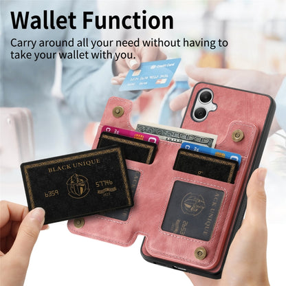 Retro Leather Zipper Wallet Back Phone Case, For Samsung Galaxy A22 4G, For Samsung Galaxy A22 5G, For Samsung Galaxy A32 4G, For Samsung Galaxy A32 5G