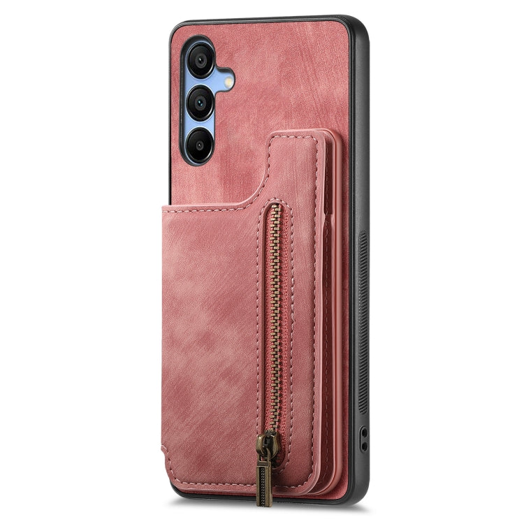 Retro Leather Zipper Wallet Back Phone Case, For Samsung Galaxy Note10+