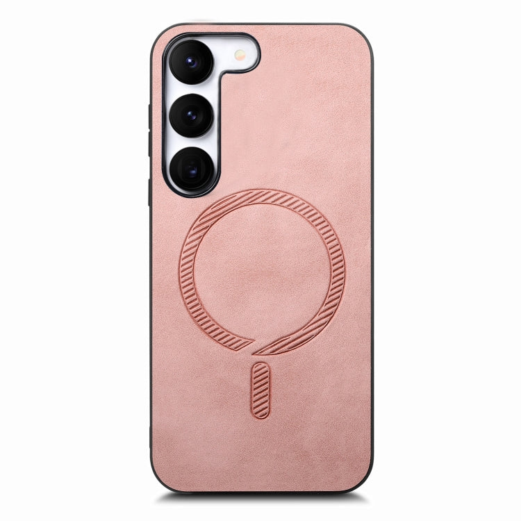 Solid Color Retro Magsafe PU Back Cover Phone Case, For Samsung Galaxy S23 Ultra 5G, For Samsung Galaxy S23+ 5G, For Samsung Galaxy S23 5G