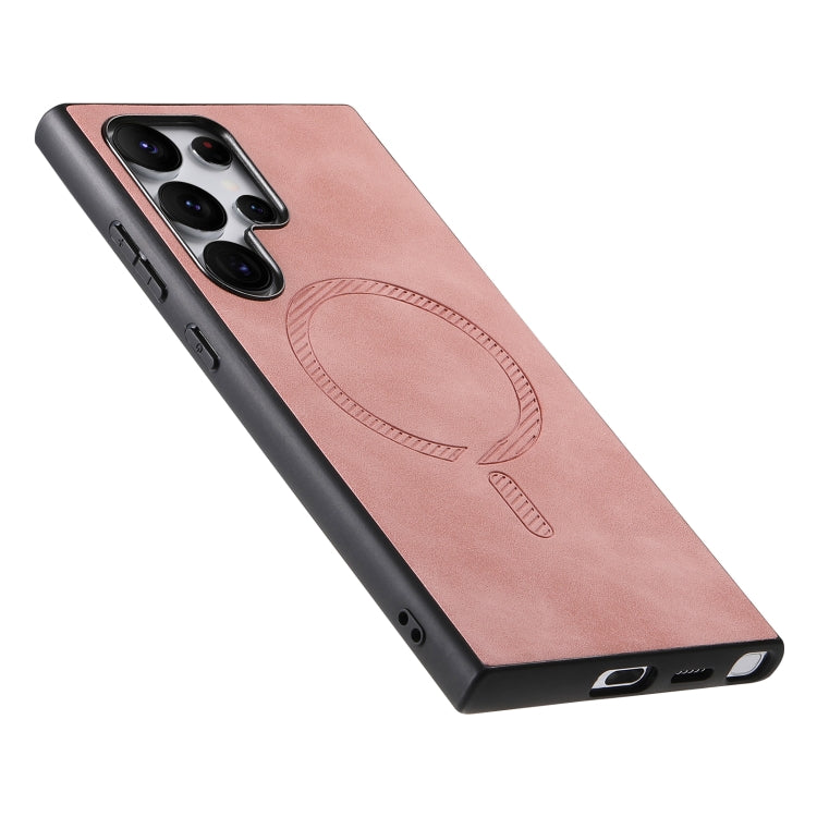 Solid Color Retro Magsafe PU Back Cover Phone Case, For Samsung Galaxy S23 Ultra 5G, For Samsung Galaxy S23+ 5G, For Samsung Galaxy S23 5G