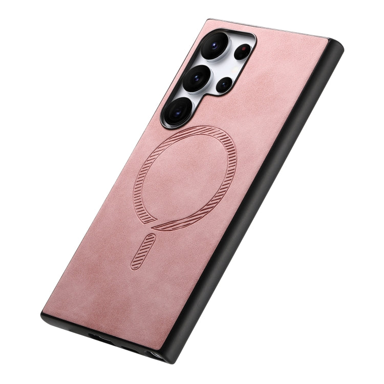 Solid Color Retro Magsafe PU Back Cover Phone Case, For Samsung Galaxy S23 Ultra 5G, For Samsung Galaxy S23+ 5G, For Samsung Galaxy S23 5G