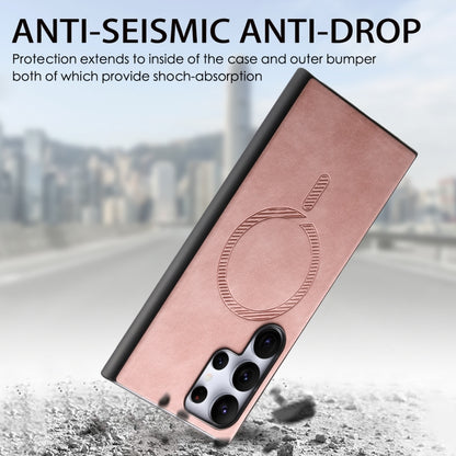 Solid Color Retro Magsafe PU Back Cover Phone Case, For Samsung Galaxy S23 Ultra 5G, For Samsung Galaxy S23+ 5G, For Samsung Galaxy S23 5G
