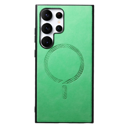 Solid Color Retro Magsafe PU Back Cover Phone Case, For Samsung Galaxy S23 Ultra 5G, For Samsung Galaxy S23+ 5G, For Samsung Galaxy S23 5G