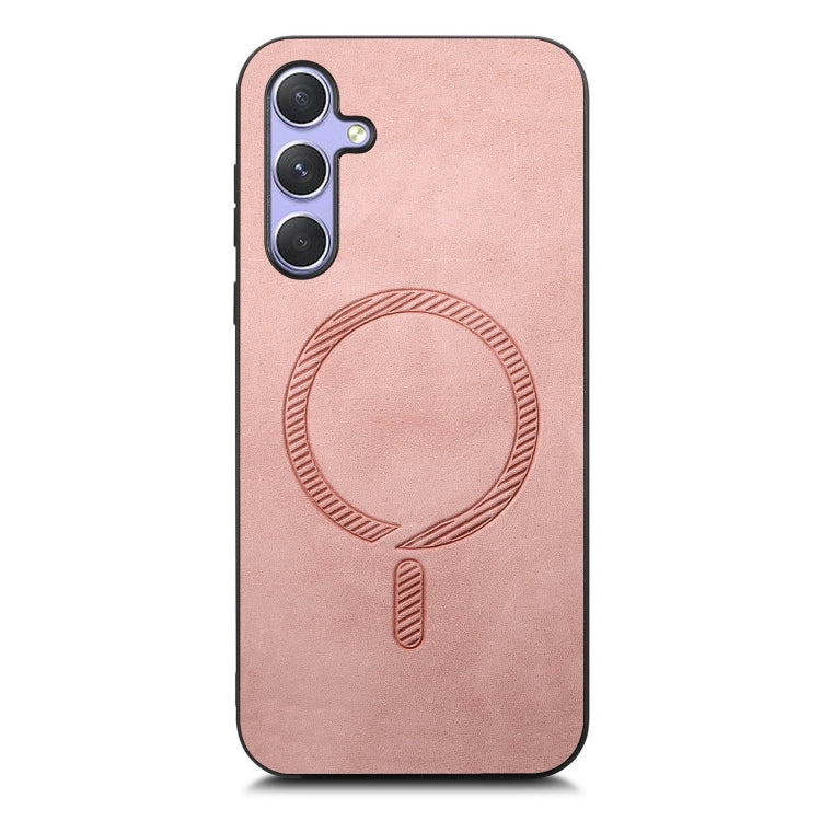 Solid Color Retro Magsafe PU Back Cover Phone Case, For Samsung Galaxy A14