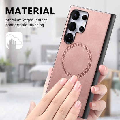 Solid Color Retro Magsafe PU Back Cover Phone Case, For Samsung Galaxy A14