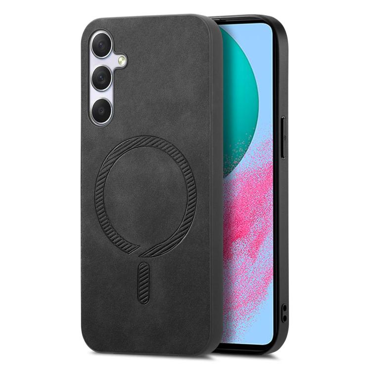 Solid Color Retro Magsafe PU Back Cover Phone Case, For Samsung Galaxy A16, For Samsung Galaxy M34 / F34 5G, For Samsung Galaxy M54 / F54 5G