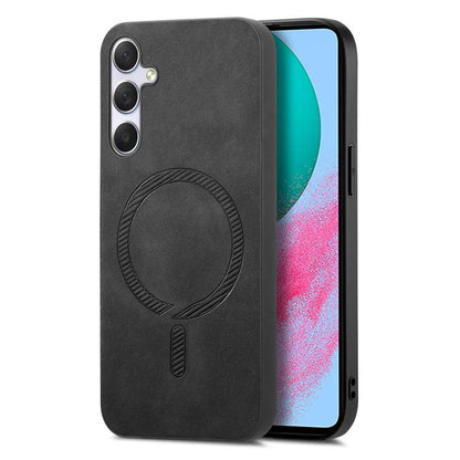 Solid Color Retro Magsafe PU Back Cover Phone Case, For Samsung Galaxy A16, For Samsung Galaxy M34 / F34 5G, For Samsung Galaxy M54 / F54 5G