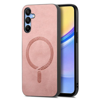 Solid Color Retro Magsafe PU Back Cover Phone Case, For Samsung Galaxy A16, For Samsung Galaxy M34 / F34 5G, For Samsung Galaxy M54 / F54 5G