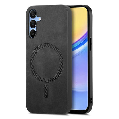 Solid Color Retro Magsafe PU Back Cover Phone Case, For Samsung Galaxy A16, For Samsung Galaxy M34 / F34 5G, For Samsung Galaxy M54 / F54 5G