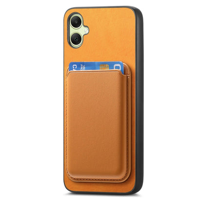 Retro Magsafe Card Bag PU Back Cover Phone Case, For Samsung Galaxy A05, For Samsung Galaxy A05S, For Samsung Galaxy A25