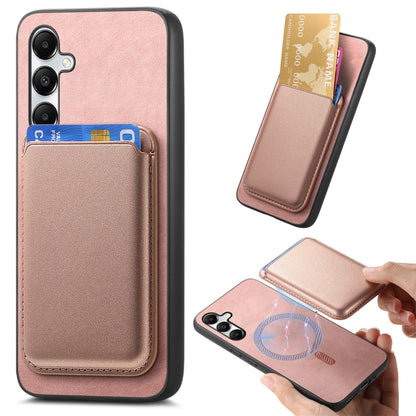 Retro Magsafe Card Bag PU Back Cover Phone Case, For Samsung Galaxy A05S, For Samsung Galaxy A25, For Samsung Galaxy S23 FE 5G