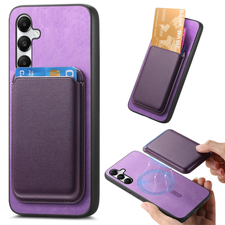 Retro Magsafe Card Bag PU Back Cover Phone Case, For Samsung Galaxy A05S, For Samsung Galaxy A25, For Samsung Galaxy S23 FE 5G
