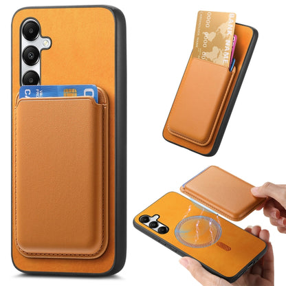 Retro Magsafe Card Bag PU Back Cover Phone Case, For Samsung Galaxy A05S, For Samsung Galaxy A25, For Samsung Galaxy S23 FE 5G