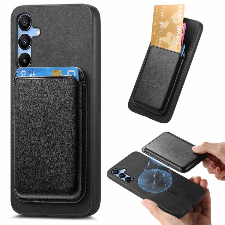 Retro Magsafe Card Bag PU Back Cover Phone Case, For Samsung Galaxy M54/F54 5G, For Samsung Galaxy A24, For Samsung Galaxy A14