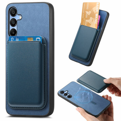 Retro Magsafe Card Bag PU Back Cover Phone Case, For Samsung Galaxy M54/F54 5G, For Samsung Galaxy A24, For Samsung Galaxy A14