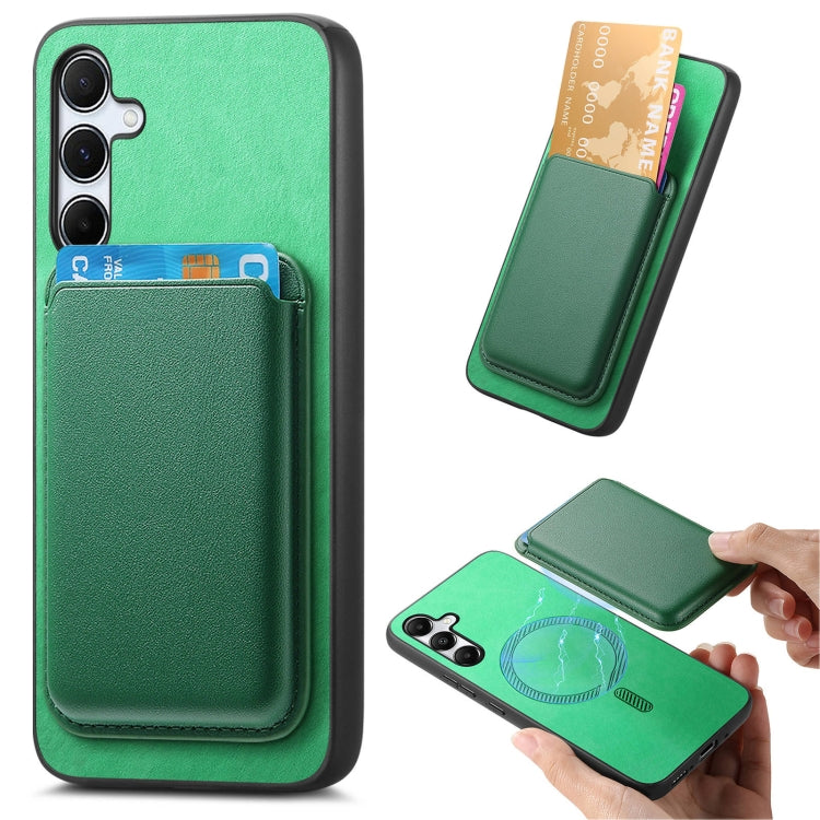 Retro Magsafe Card Bag PU Back Cover Phone Case, For Samsung Galaxy M54/F54 5G, For Samsung Galaxy A24, For Samsung Galaxy A14