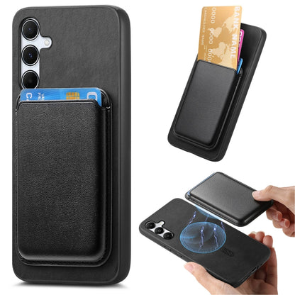 Retro Magsafe Card Bag PU Back Cover Phone Case, For Samsung Galaxy M54/F54 5G, For Samsung Galaxy A24, For Samsung Galaxy A14