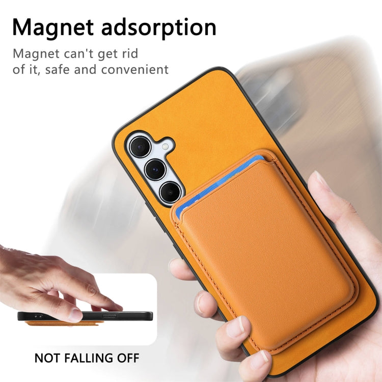 Retro Magsafe Card Bag PU Back Cover Phone Case, For Samsung Galaxy M54/F54 5G, For Samsung Galaxy A24, For Samsung Galaxy A14