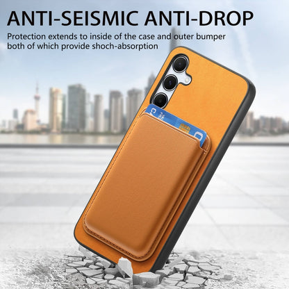 Retro Magsafe Card Bag PU Back Cover Phone Case, For Samsung Galaxy M54/F54 5G, For Samsung Galaxy A24, For Samsung Galaxy A14