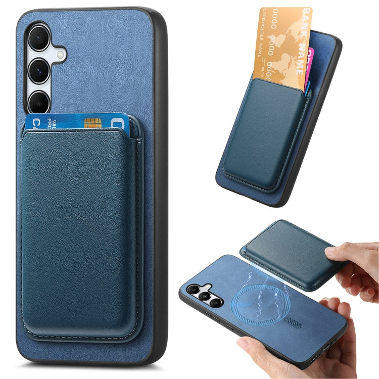 Retro Magsafe Card Bag PU Back Cover Phone Case, For Samsung Galaxy M54/F54 5G, For Samsung Galaxy A24, For Samsung Galaxy A14