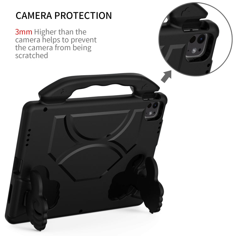 Children EVA Shockproof Tablet Case with Thumb Bracket, For iPad Pro 12.9 2022 / 2021 / 2020