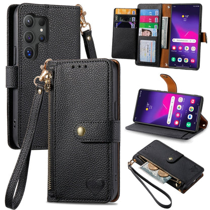 Love Zipper Lanyard Leather Phone Case, For Samsung Galaxy A36 5G, For Samsung Galaxy S25 5G, For Samsung Galaxy S25+ 5G, For Samsung Galaxy S25 Ultra 5G