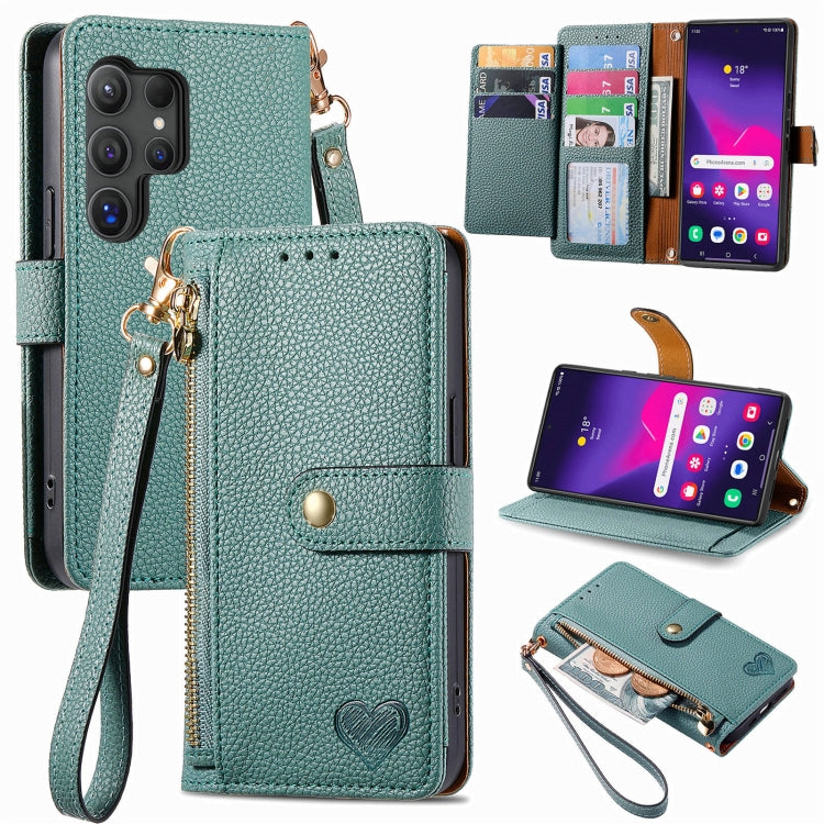 Love Zipper Lanyard Leather Phone Case, For Samsung Galaxy A36 5G, For Samsung Galaxy S25 5G, For Samsung Galaxy S25+ 5G, For Samsung Galaxy S25 Ultra 5G