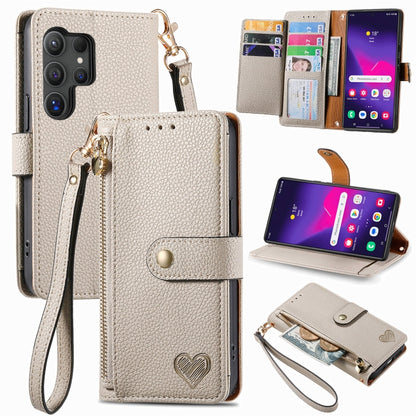 Love Zipper Lanyard Leather Phone Case, For Samsung Galaxy A36 5G, For Samsung Galaxy S25 5G, For Samsung Galaxy S25+ 5G, For Samsung Galaxy S25 Ultra 5G