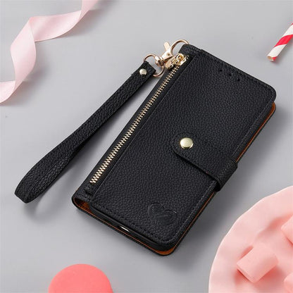 Love Zipper Lanyard Leather Phone Case, For Samsung Galaxy S25 Edge 5G, For Samsung Galaxy A36 5G, For Samsung Galaxy S25 5G, For Samsung Galaxy S25+ 5G