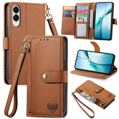 Love Zipper Lanyard Leather Phone Case, For Samsung Galaxy A57 5G, For Samsung Galaxy A37 5G, For Samsung Galaxy S25 Edge 5G, For Samsung Galaxy A56 5G