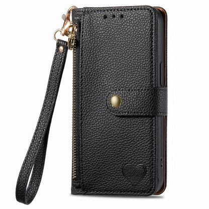 Love Zipper Lanyard Leather Phone Case, For Samsung Galaxy A57 5G, For Samsung Galaxy A37 5G, For Samsung Galaxy S25 Edge 5G, For Samsung Galaxy A56 5G