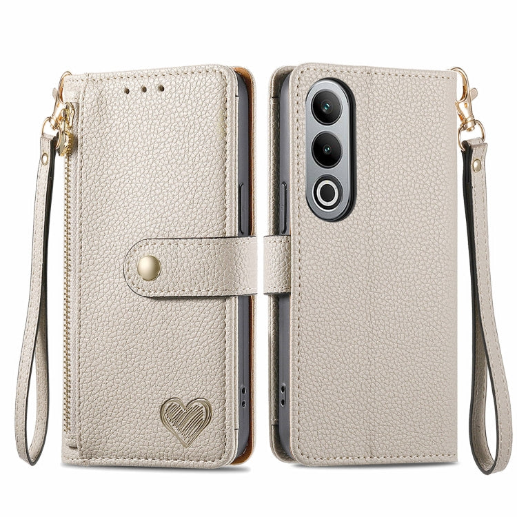 Love Zipper Lanyard Leather Phone Case, For OnePlus 15, For OnePlus Ace 3 Pro, For OnePlus Nord  CE4, For OnePlus Nord N30 SE